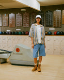 半袖 クロシェニットシャツ BLACK LABEL SS25 アッシュブラウン - 14666366 - S | NEW ERA ニューエラ公式オンラインストア
