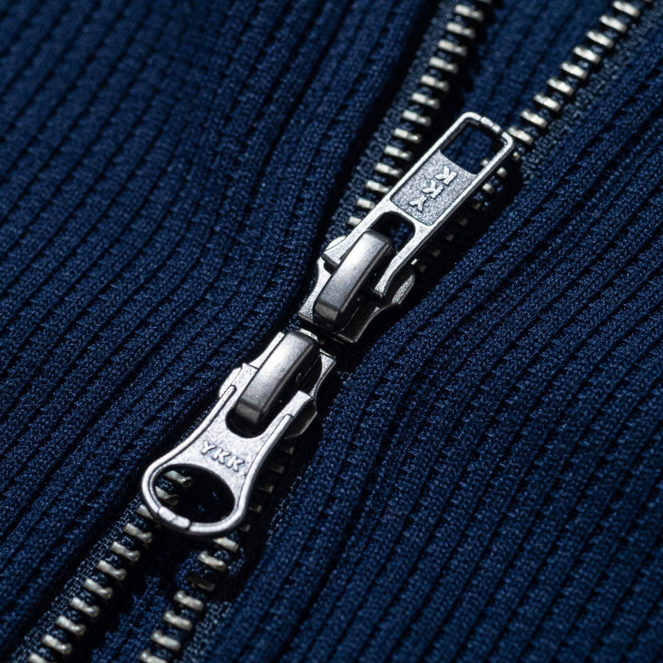 オーバーサイズド ワッフル フルジップフーディー BLACK LABEL