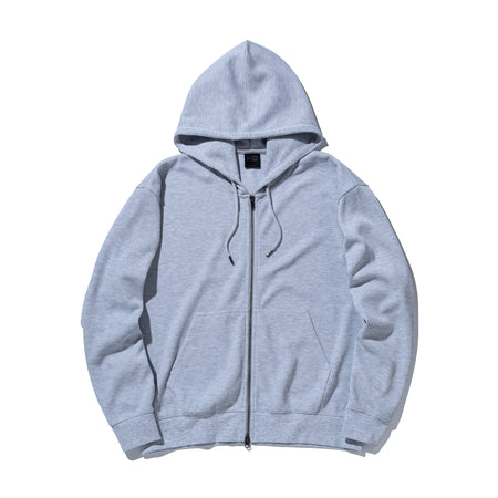 オーバーサイズド ワッフル フルジップフーディー BLACK LABEL