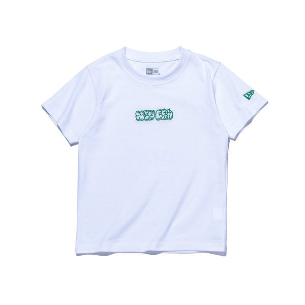 キッズ Child 半袖 コットン Tシャツ Bubble Logo ホワイト