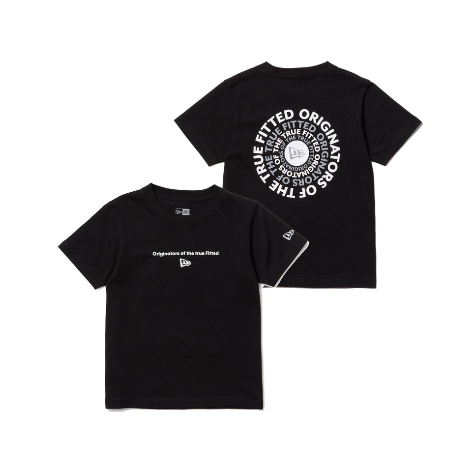キッズ Child 半袖 コットン Tシャツ Circle OOTTF ブラック