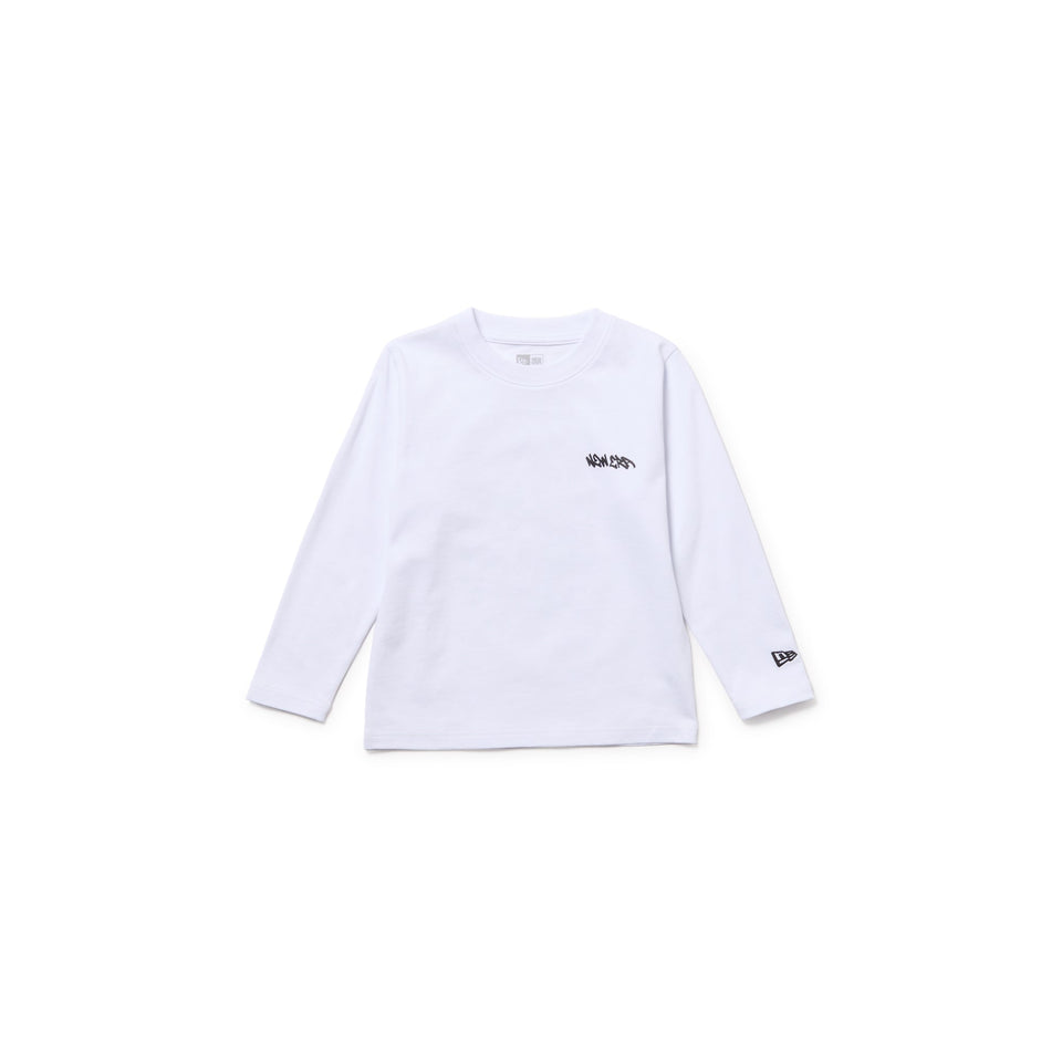 キッズ Child 長袖 コットン Tシャツ Tagging ホワイト | ニューエラ