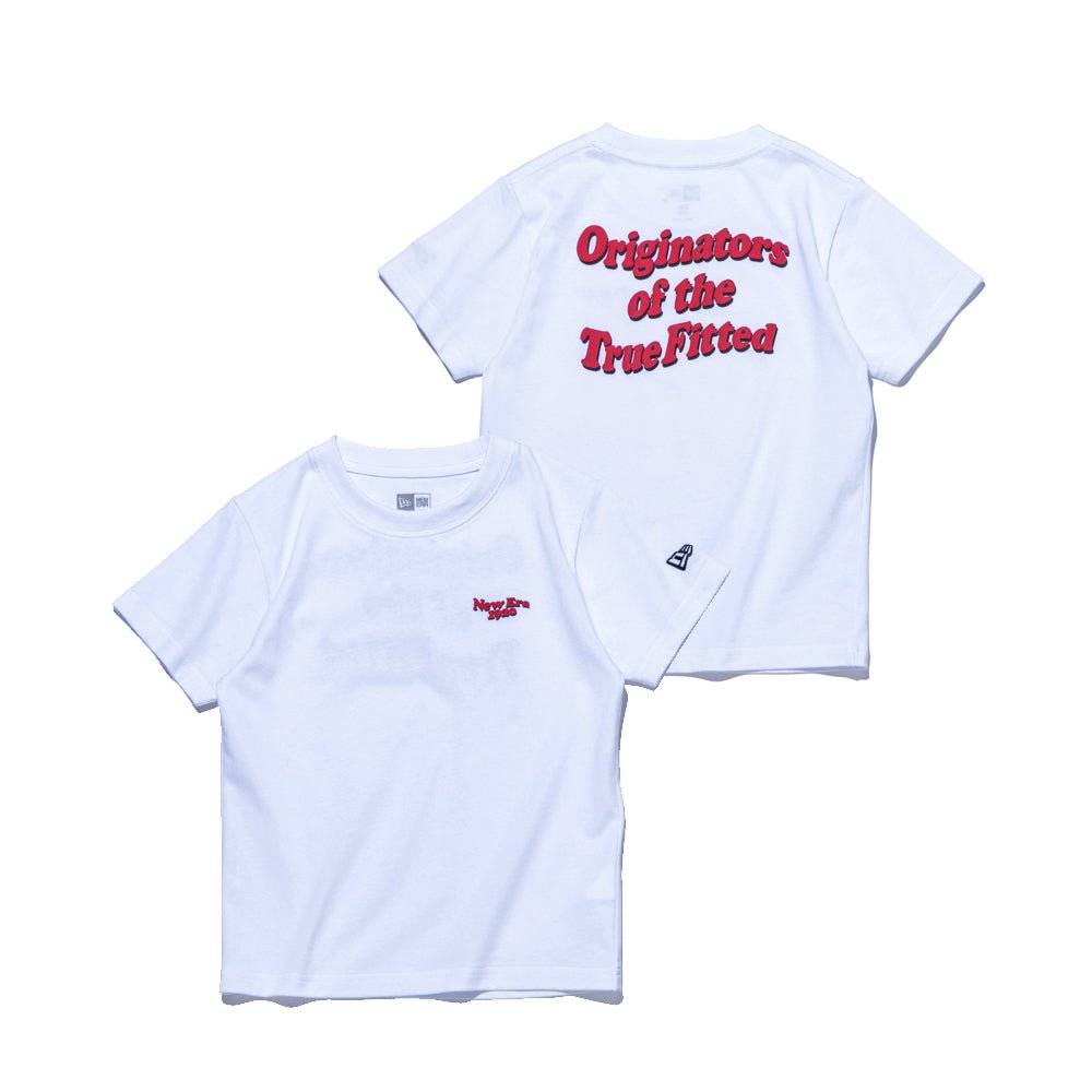 キッズ Child 半袖 コットン Tシャツ Wave Logo ホワイト