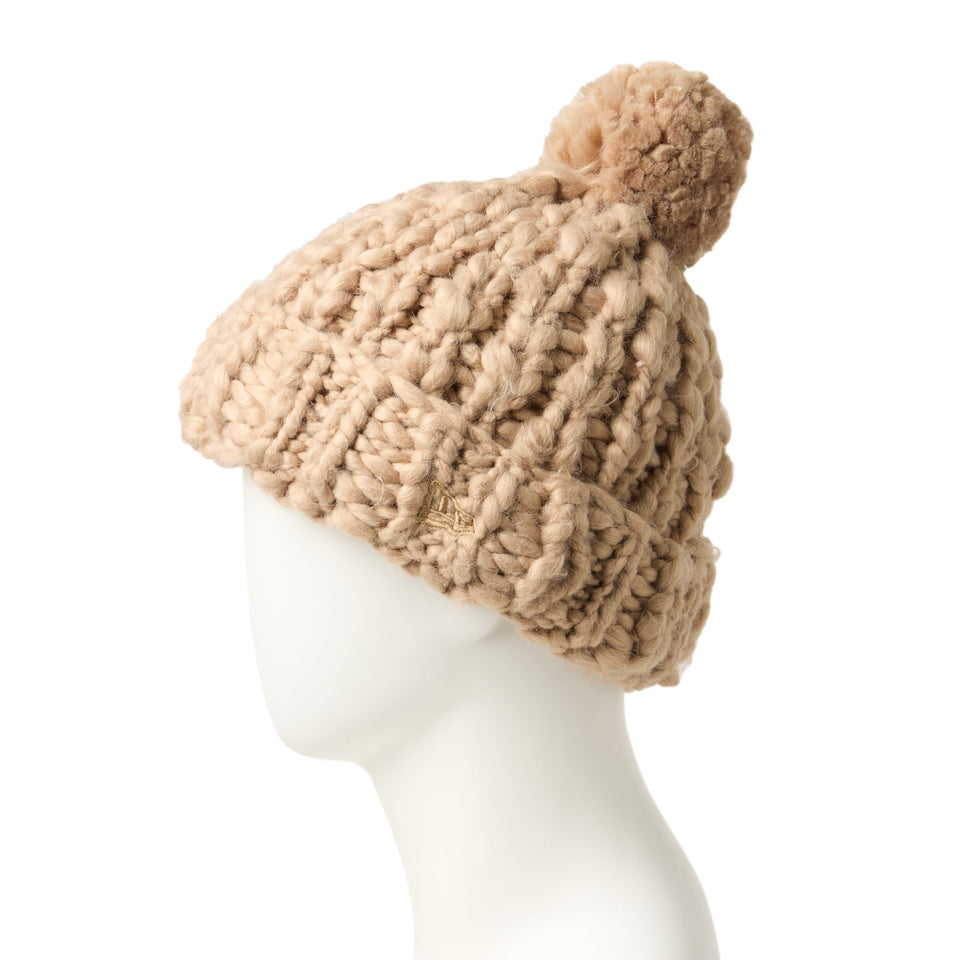 ポンポンニット Chunky Knit ベージュ | ニューエラオンラインストア