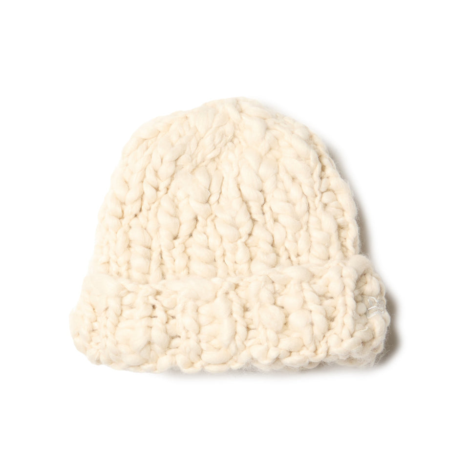 にゃみページ ベーシック カフニット Chunky Knit オフホワイト | ニューエラ