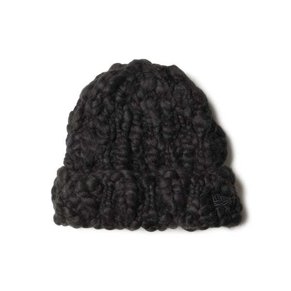 ベーシック カフニット Chunky Knit ブラック | ニューエラオンライン