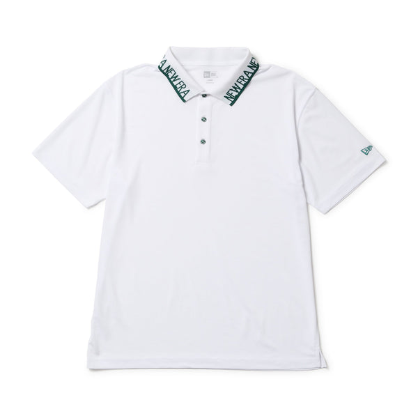 半袖 鹿の子 ポロシャツ Collar Logo ホワイト | ゴルフ | ニューエラ