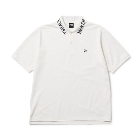 半袖 オーバーサイズド ポロシャツ Collar Logo オフホワイト