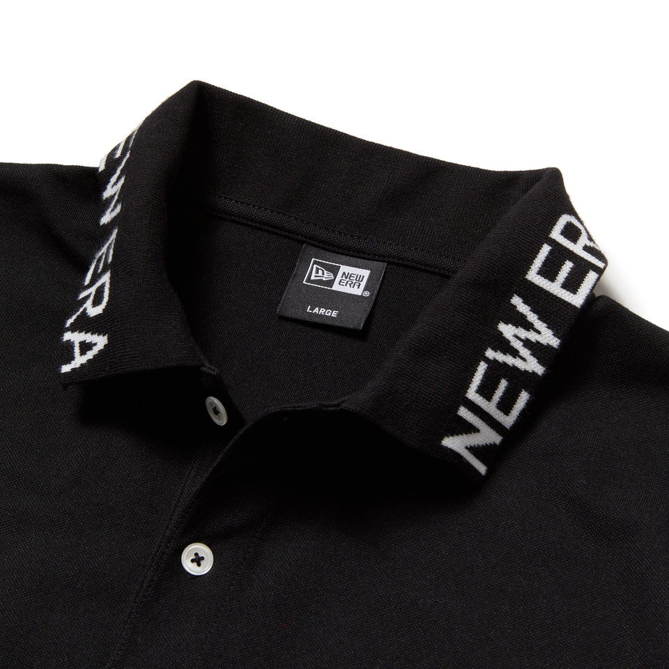 半袖 オーバーサイズド ポロシャツ Collar Logo ブラック - 14410045 - S | NEW ERA ニューエラ公式オンラインストア