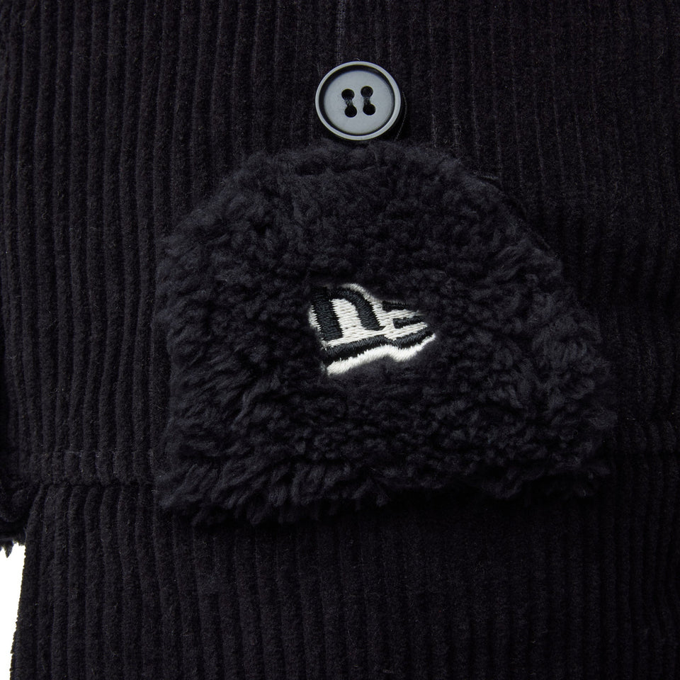 トラッパー Corduroy コーデュロイ Mink Fleece ウーブンパッチ ブラック【ニューエラアウトドア】 - 14307173 - M | NEW ERA ニューエラ公式オンラインストア