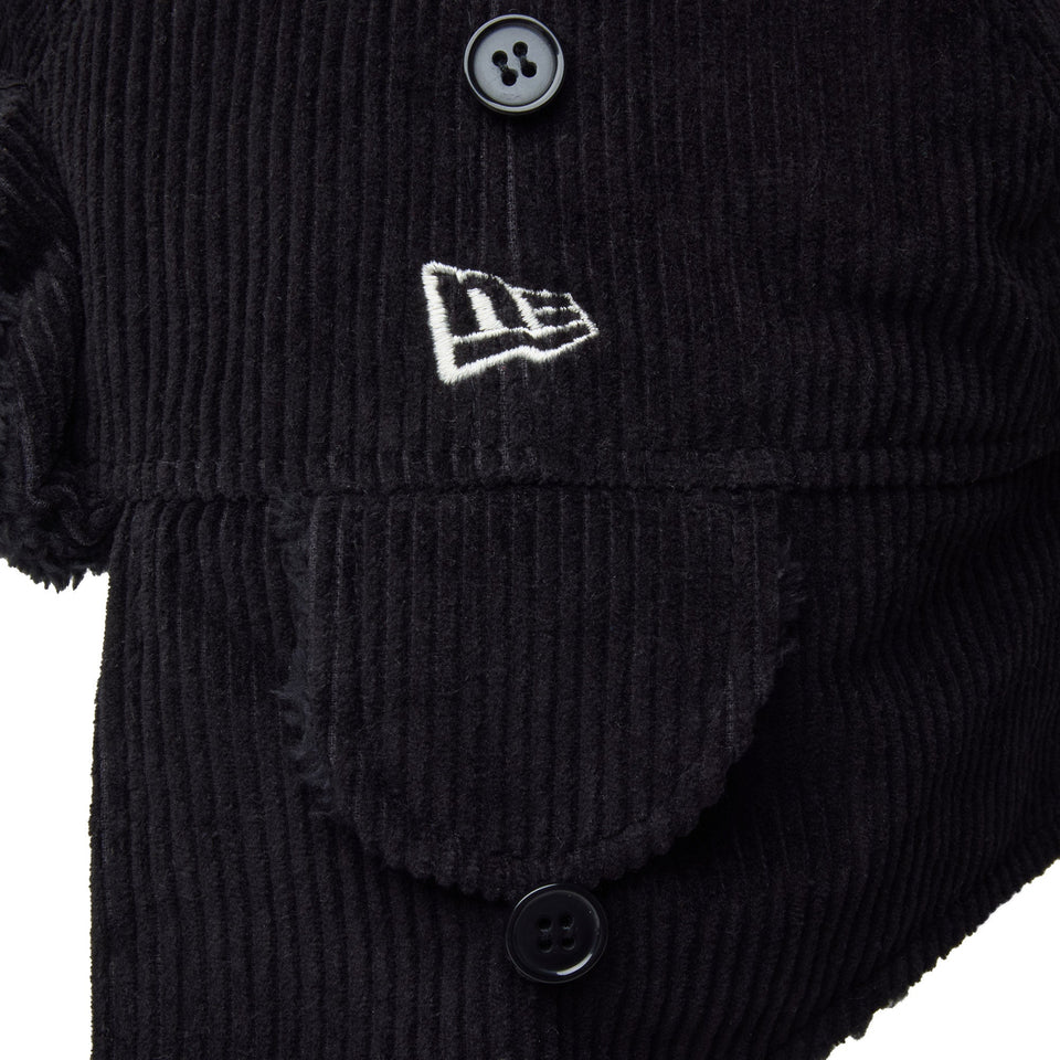 トラッパー Corduroy コーデュロイ Mink Fleece ウーブンパッチ ブラック【ニューエラアウトドア】 - 14307173 - M | NEW ERA ニューエラ公式オンラインストア