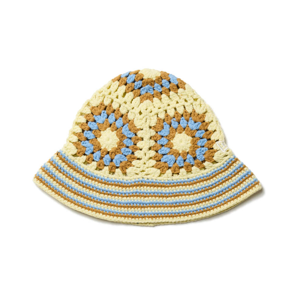 クロシェ ニットバケット Croche アイボリー/カーキ/ブルー - 14307348 - OSFM | NEW ERA ニューエラ公式オンラインストア