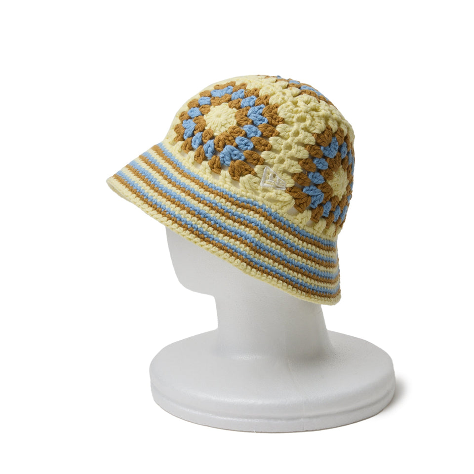 クロシェ ニットバケット Croche アイボリー/カーキ/ブルー - 14307348 - OSFM | NEW ERA ニューエラ公式オンラインストア