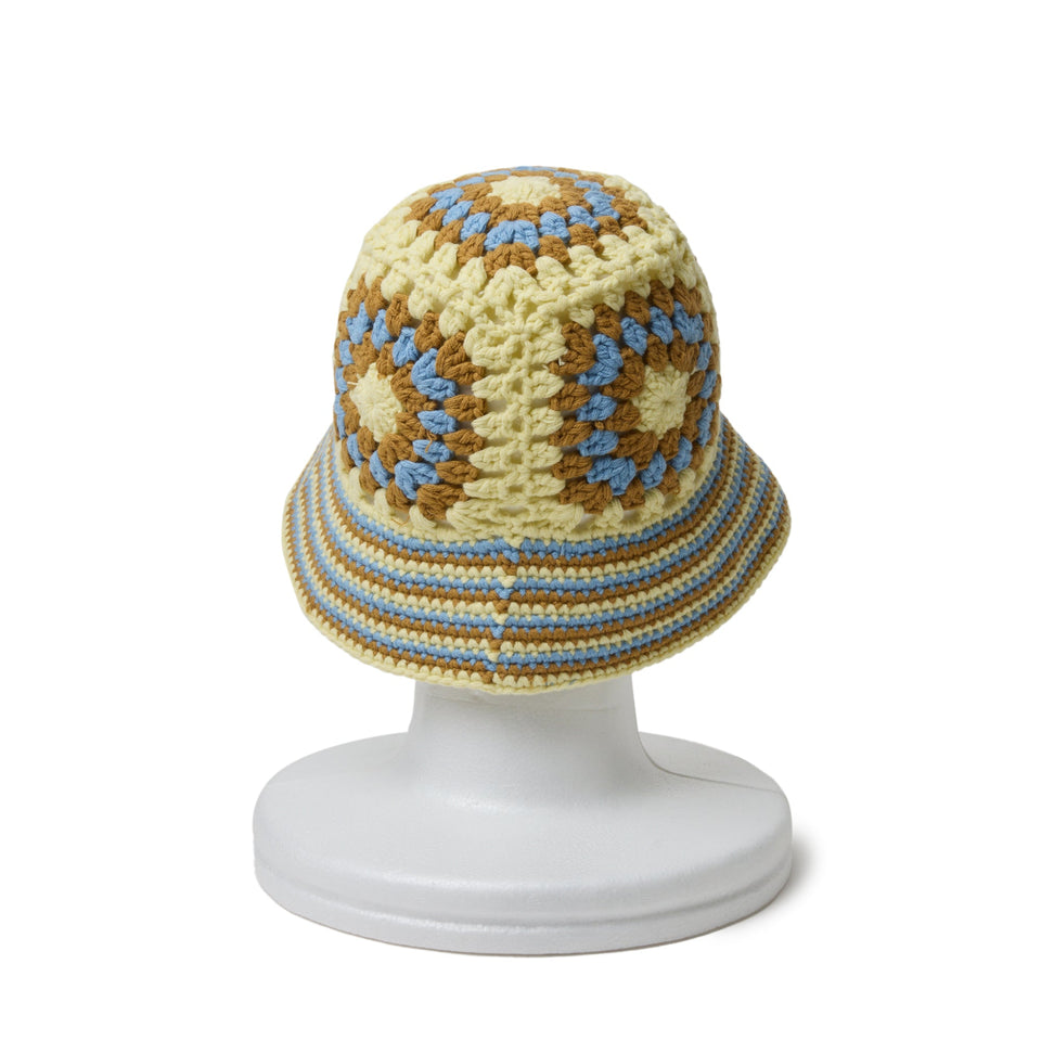 クロシェ ニットバケット Croche アイボリー/カーキ/ブルー - 14307348 - OSFM | NEW ERA ニューエラ公式オンラインストア