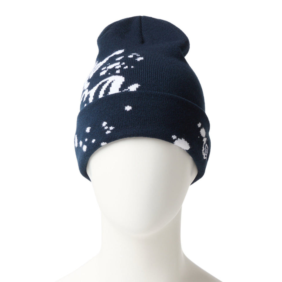 ベーシック カフニット Dripping Jacquard ネイビー | ニューエラ
