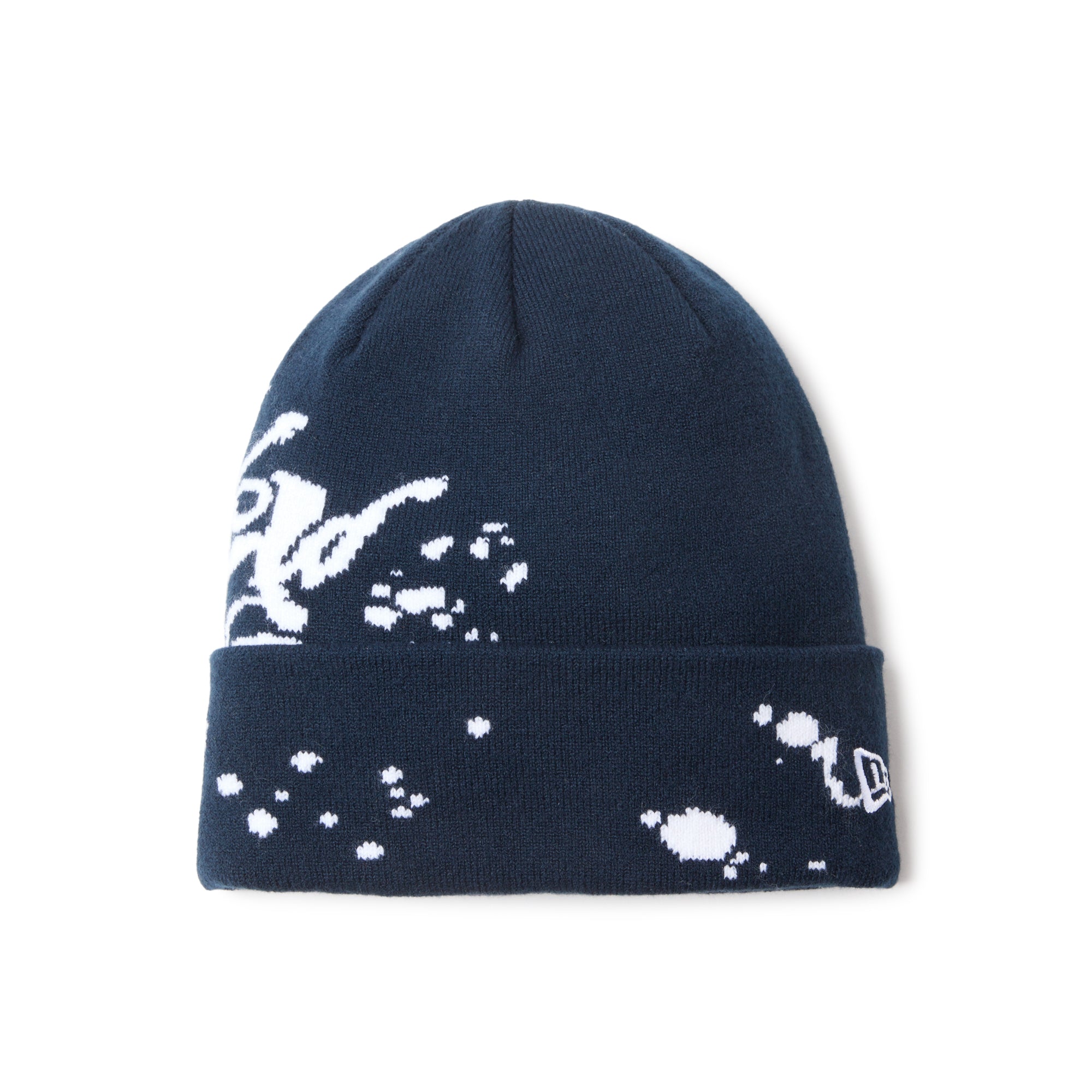 ベーシック カフニット Dripping Jacquard ネイビー | ニューエラ