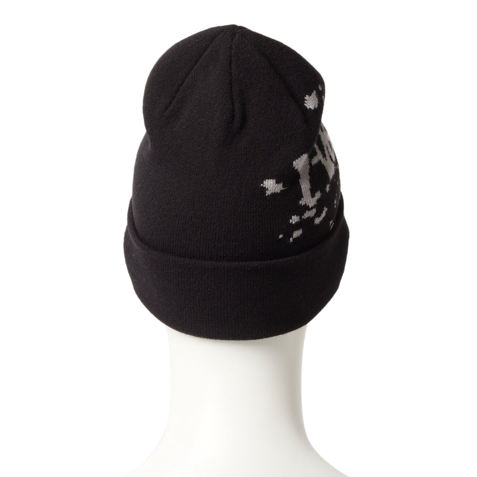 ベーシック カフニット Dripping Jacquard ブラック - 14670088 - OSFM | NEW ERA ニューエラ公式オンラインストア