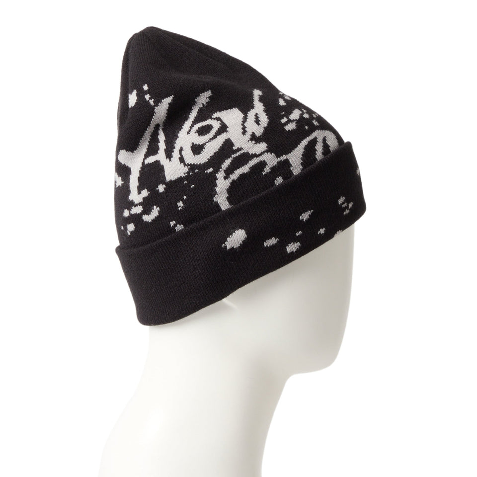 ベーシック カフニット Dripping Jacquard ブラック - 14670088 - OSFM | NEW ERA ニューエラ公式オンラインストア