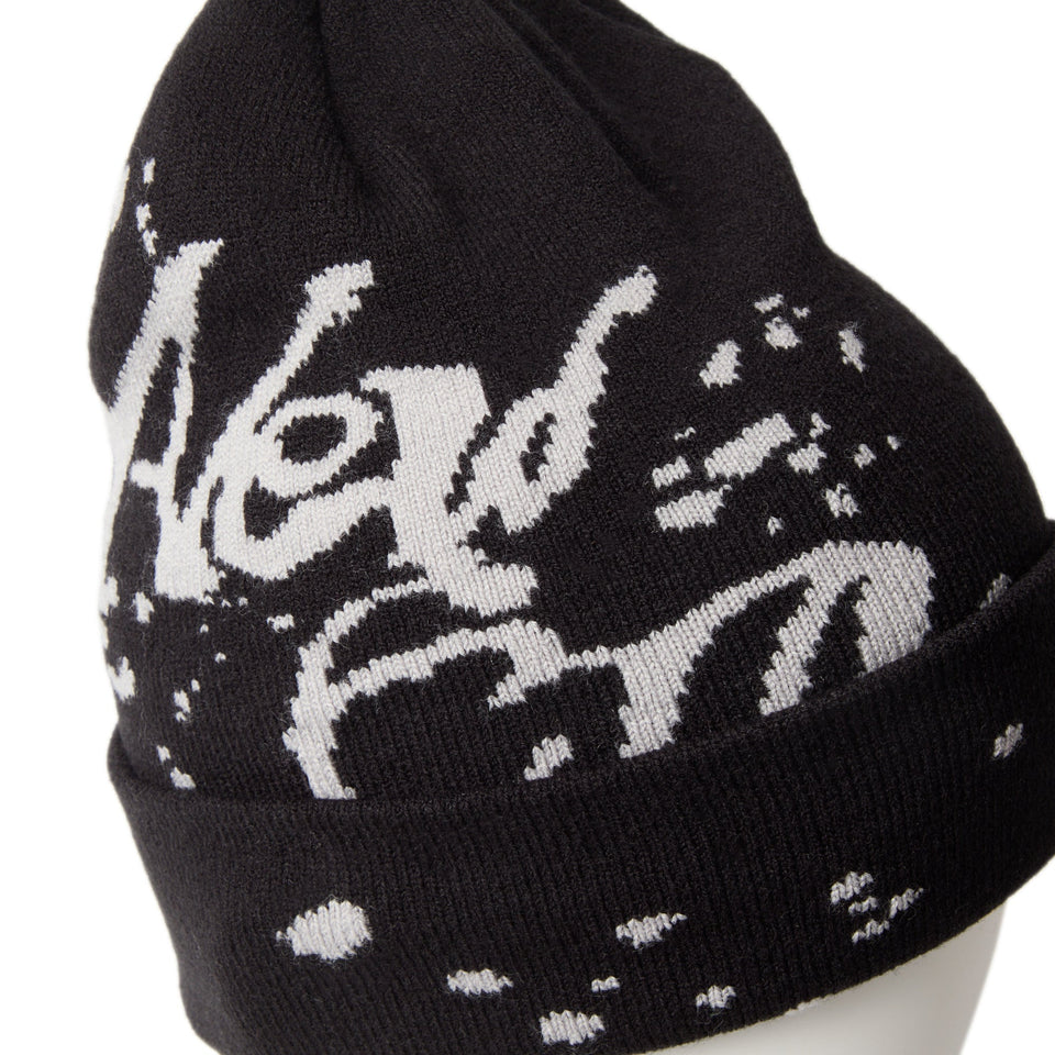 ベーシック カフニット Dripping Jacquard ブラック - 14670088 - OSFM | NEW ERA ニューエラ公式オンラインストア