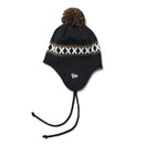 ポンポンニット イヤーフラップ Ear Flap Line ブラック - 14312139 - OSFM | NEW ERA ニューエラ公式オンラインストア