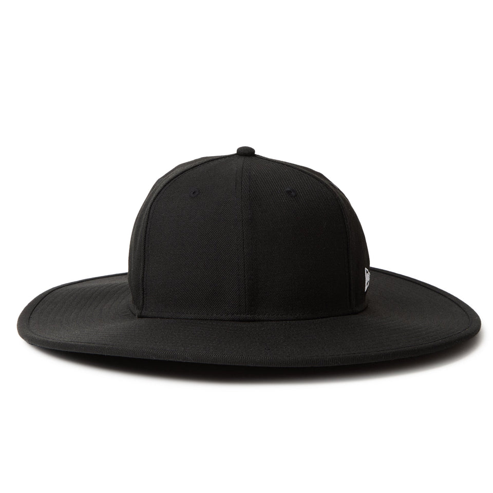 ニューエラ　ロングブリムハット　Fitted LongBrim Hat 美品 フィッテド ロングブリムハット Fitted Long Brim Hat ブラック