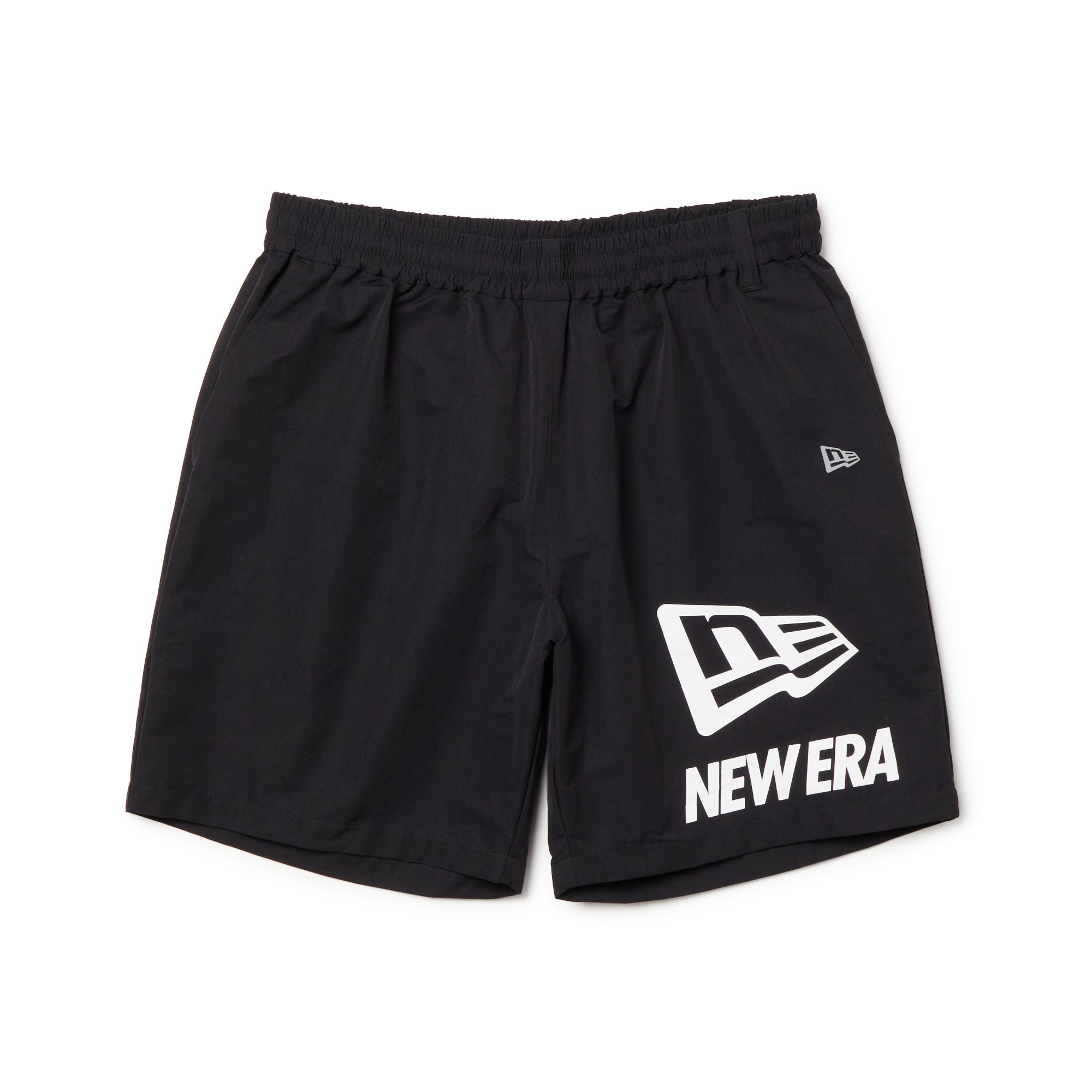 ストレッチ ナイロン ショートパンツ Flag & Wordmark ブラック