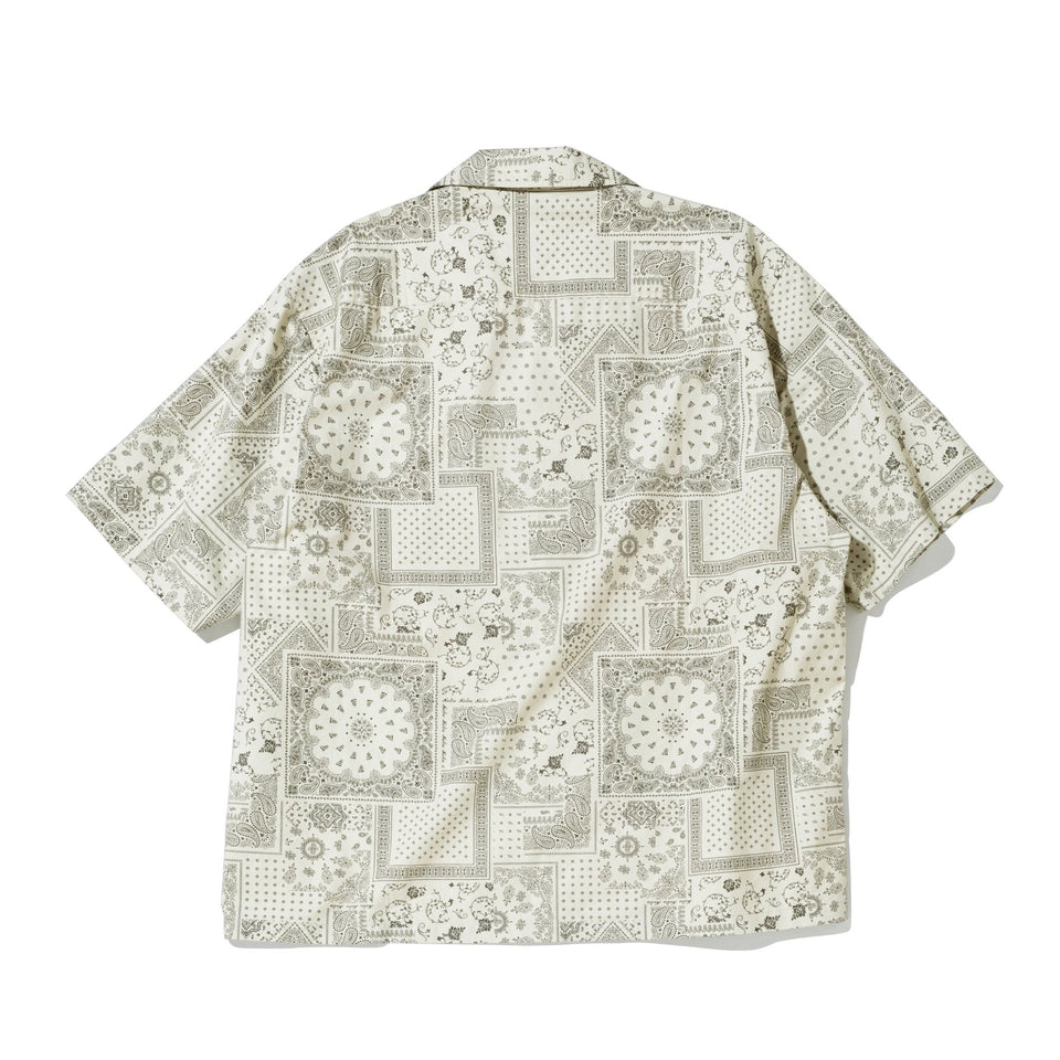 半袖 オープンカラーシャツ Floral Paisley ストーン - 14542820 - S | NEW ERA ニューエラ公式オンラインストア