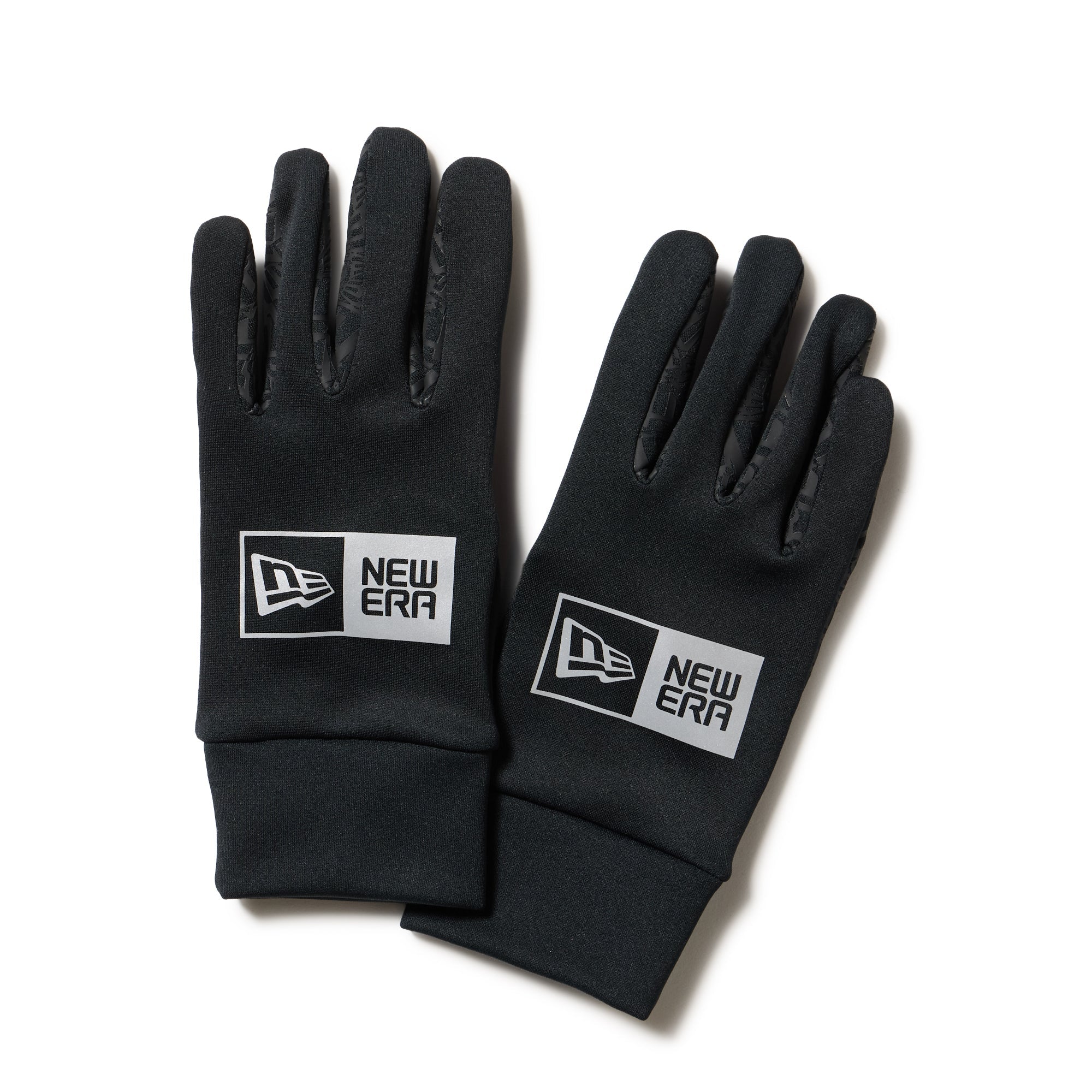 イータッチ フリース ウォーマーグローブ ボックスロゴ ブラック