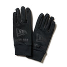 イータッチ フリース ウォーマーグローブ ビッグフラッグロゴ ブラック/ブラック FW25 - 14675883 - S | NEW ERA ニューエラ公式オンラインストア
