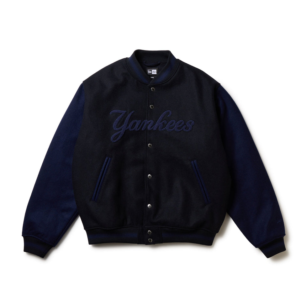 メルトン バーシティジャケット ニューヨーク・ヤンキース ネイビー FW25 - 14682677 - S | NEW ERA ニューエラ公式オンラインストア