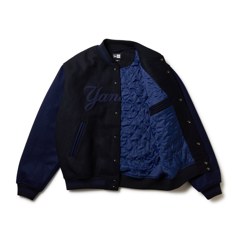 メルトン バーシティジャケット ニューヨーク・ヤンキース ネイビー FW25 - 14682677 - S | NEW ERA ニューエラ公式オンラインストア