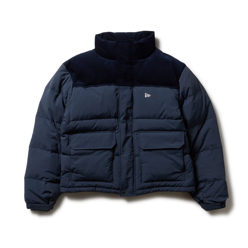 ダウンジャケット コーデュロイ コンビ ネイビー FW25 - 14682726 - S | NEW ERA ニューエラ公式オンラインストア