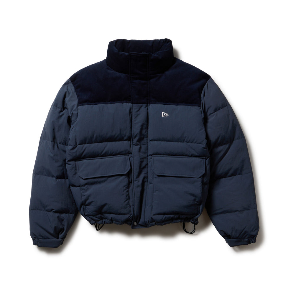 ダウンジャケット コーデュロイ コンビ ネイビー FW25 - 14682726 - S | NEW ERA ニューエラ公式オンラインストア