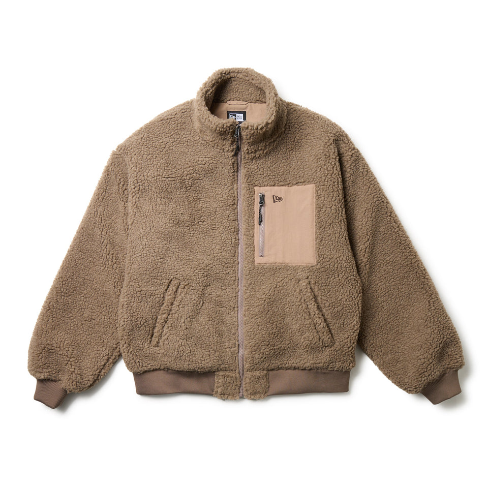 ボアブルゾン モカ FW25 オーバーサイズド - 14682728 - S | NEW ERA ニューエラ公式オンラインストア