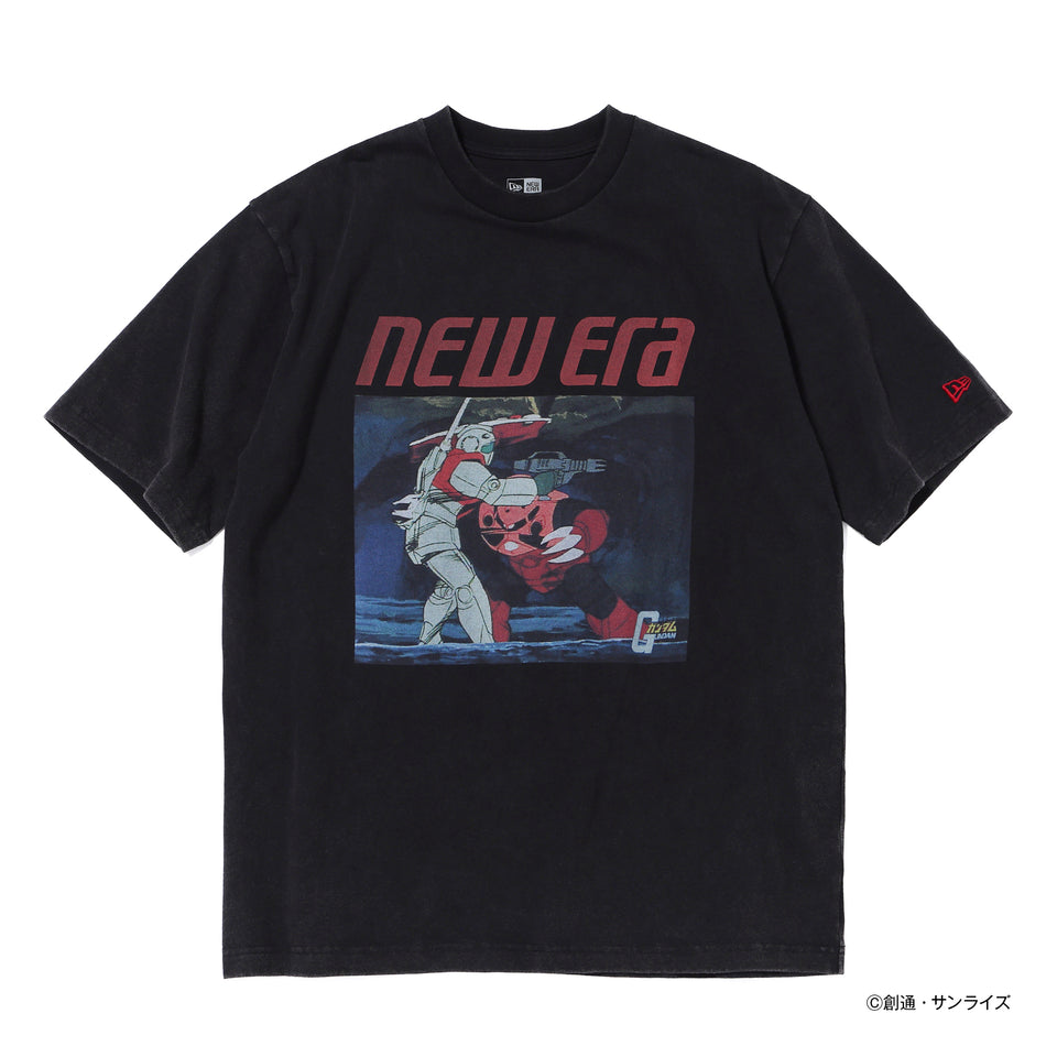 半袖 ウォッシュドコットン Tシャツ 機動戦士ガンダム ブラック