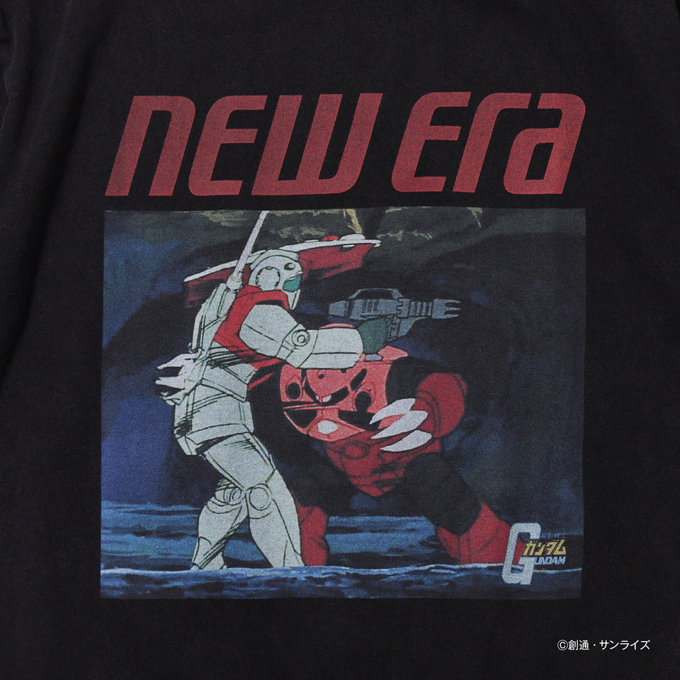 半袖 ウォッシュドコットン Tシャツ 機動戦士ガンダム ブラック