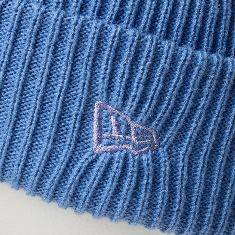 ベーシック カフニット Handwritten Logo コペンブルー | ニューエラ