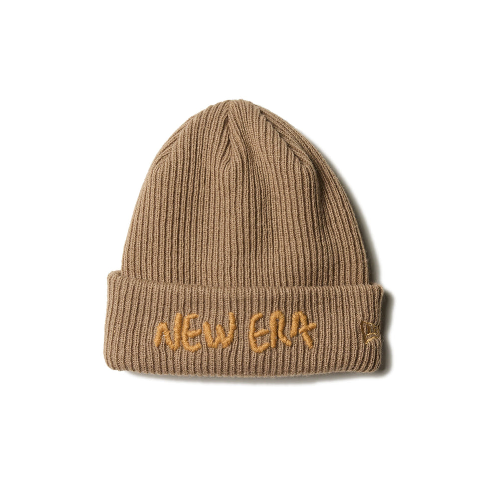 ベーシック カフニット Handwritten Logo ベージュ - 14312211 - OSFM | NEW ERA ニューエラ公式オンラインストア