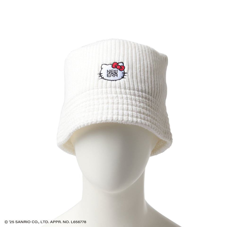 ニットバケット HELLO KITTY NEW ERA フェイス ホワイト