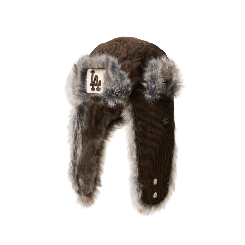 キッズ Kid's トラッパー ロサンゼルス・ドジャース コーデュロイ ウォルナット - 14671663 - SM | NEW ERA ニューエラ公式オンラインストア
