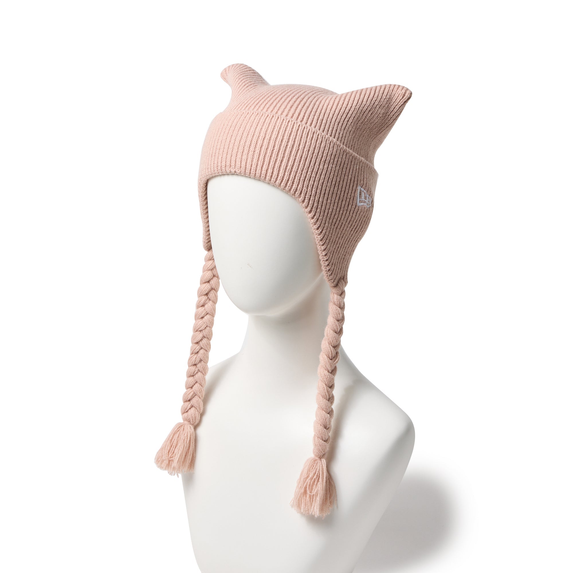 キッズ Kid's スクエアニット フラップ ラスティピンク