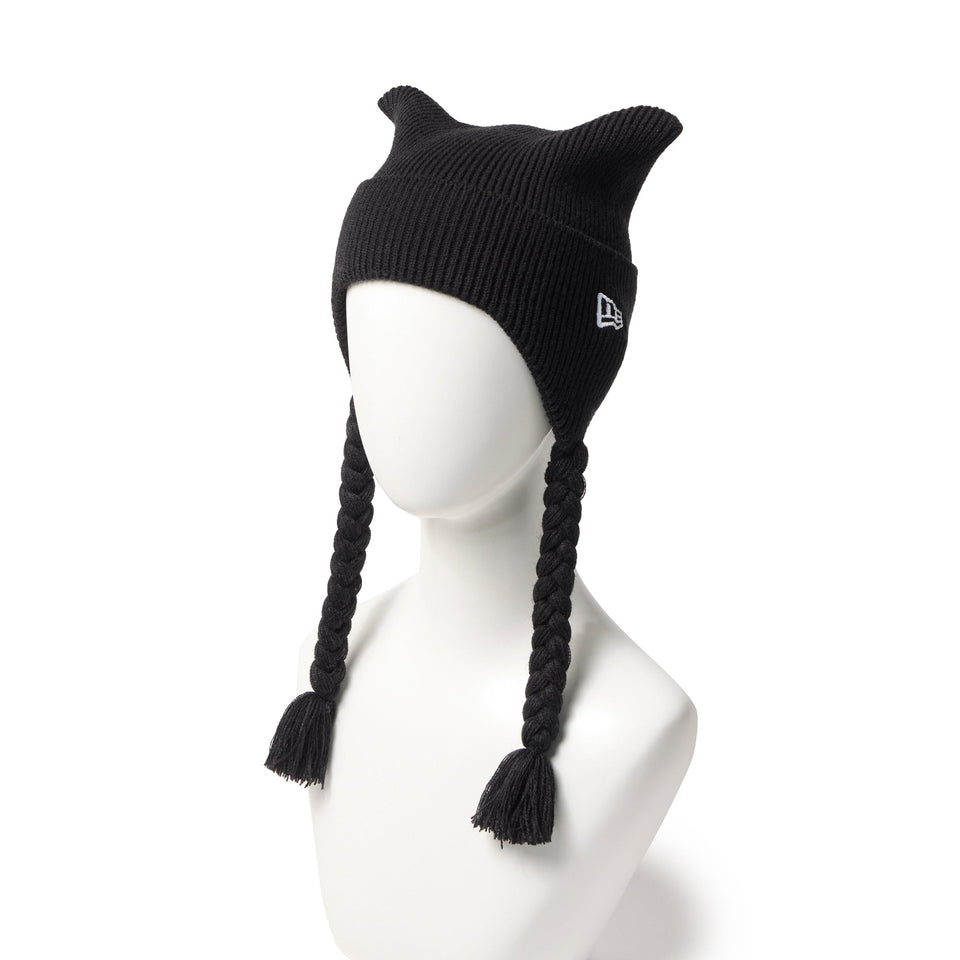 ルビーセル エクソナインダーマコード 8本＋キャップ1個 キッズ Kid's スクエアニット フラップ ブラック | ニューエラ