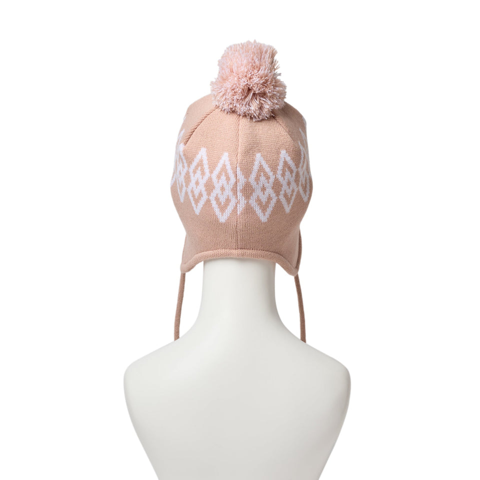 キッズ Kid's ポンポンニット イヤーフラップ ラスティピンク - 14671677 - YTH | NEW ERA ニューエラ公式オンラインストア