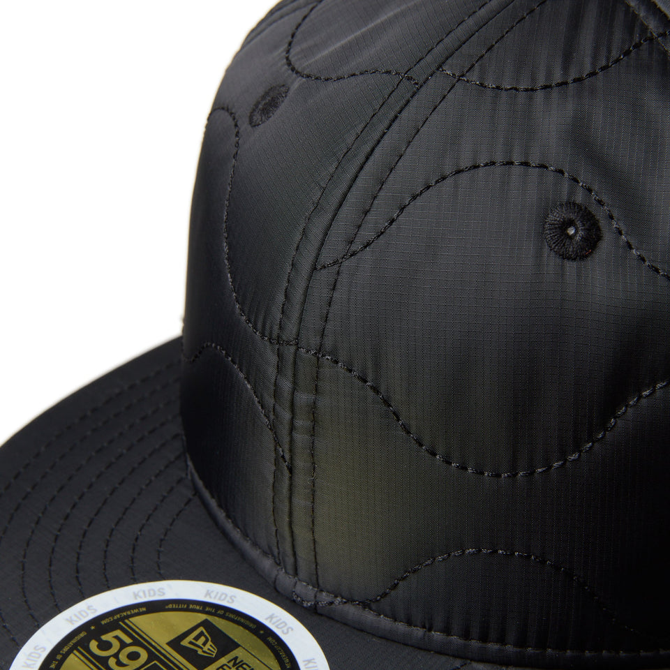 キッズ Kid's 59FIFTY ドッグイヤー Militaly Quilting ブラック | アウトドア - 14668890 - 638 | NEW ERA ニューエラ公式オンラインストア
