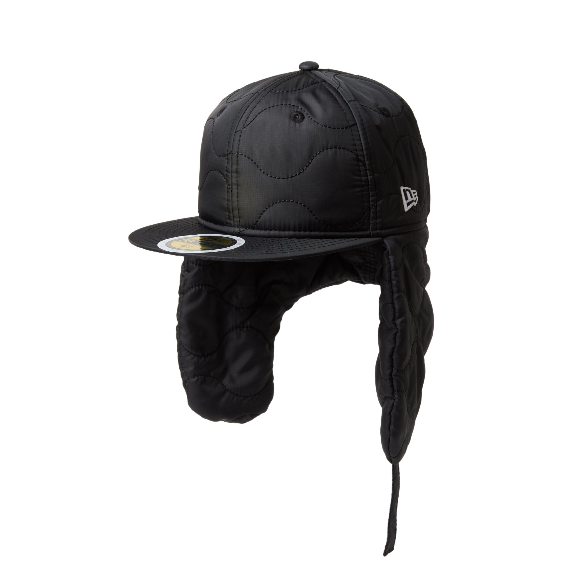 ふかふかページ キッズ Kid's 59FIFTY ドッグイヤー Militaly Quilting ブラック