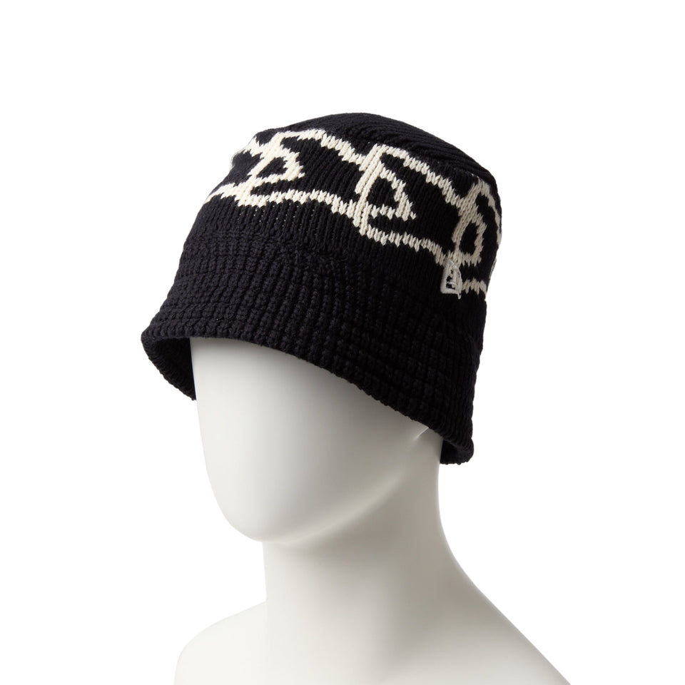 ニットバケット Knit Bucket フラッグ ブラック ニットバケット Knit Bucket フラッグ ブラック | ニューエラ