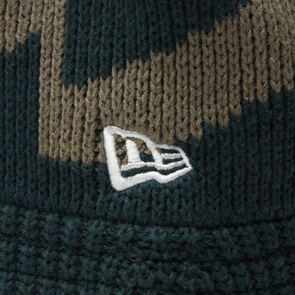 ニットバケット Knit Bucket Nパターン ニューオリーブ - 14363628 - SM | NEW ERA ニューエラ公式オンラインストア