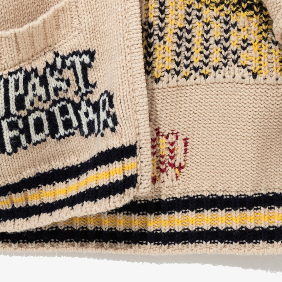 カウチンカーディガン Kompakt Record Bar アイボリー - 14908120-S | NEW ERA ニューエラ公式オンラインストア