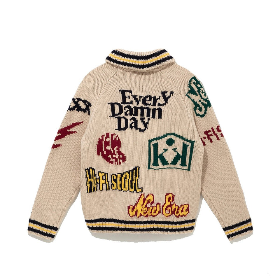 カウチンカーディガン Kompakt Record Bar アイボリー - 14908120-S | NEW ERA ニューエラ公式オンラインストア