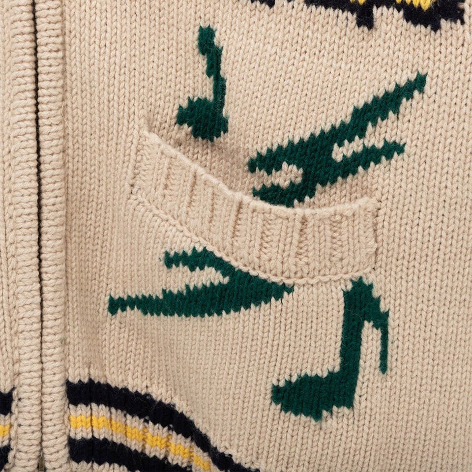 カウチンカーディガン Kompakt Record Bar アイボリー - 14908120-S | NEW ERA ニューエラ公式オンラインストア